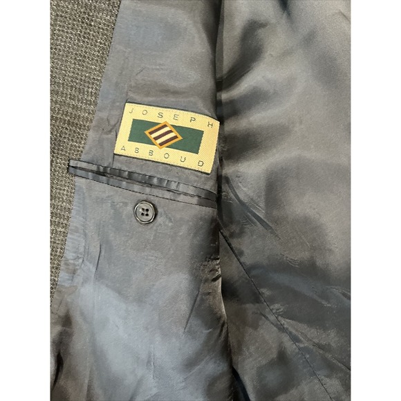 Joseph Aboud Men’s Wool Grey Blazer 41R Single Breasted 2 Button - Picture 7 of 8